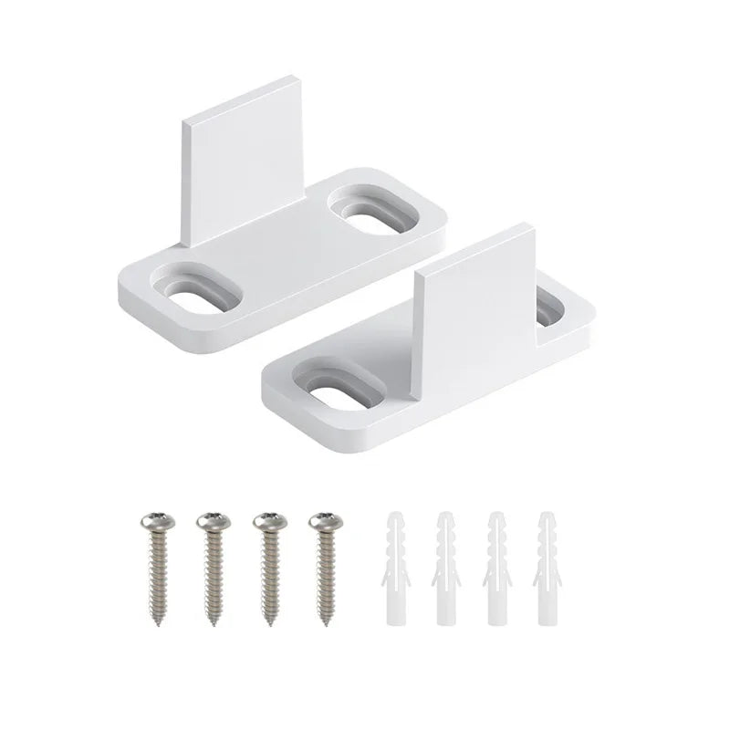 2PCS Barn Door Sliding Door Slides Rails Floor Guide Stay Roller For Sliding Barn Door Bottom Swing Stopper Hardware Accessories