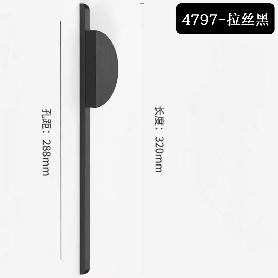 Modern Simple Black Round Counter Cabinet Door Pulls Drawer Knobs Furniture Handles Kitchen Cupboard Door Handles Hardware