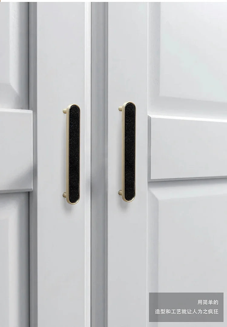 Handles Drawer Cabinet Furniture Kitchen Handles for Cabinet Knob Door Drawer Furniture Kitchen Knob Brass Polychrome Shell