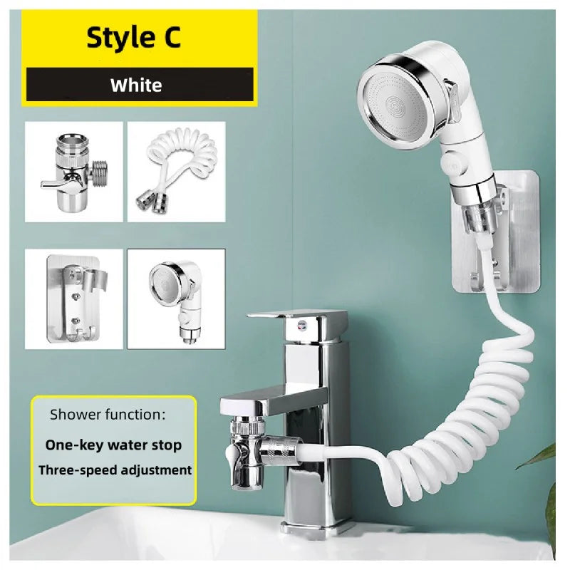 Bathroom Shower Head Basin Water Tap External Shower Toilet Hold Filter Flexible Nozzle Suit Wash Hair House Artifact Shower