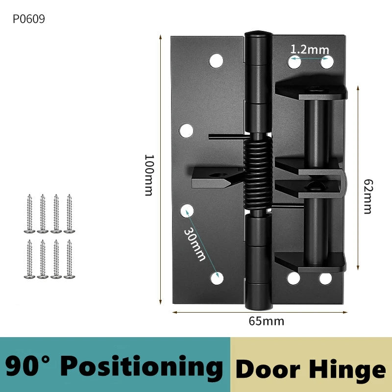 Automatic Door Closer Hinge FFurniture Fittings Hardware Multi-function Detachable Self Closing Spring Hinge Positioning Closer
