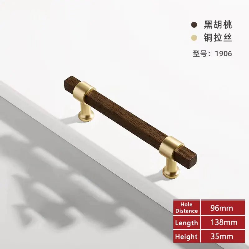 Wooden Cabinet Handles for Furniture Drawer Knobs Kitchen Cupboard Handles Wardrobe Door Knob and Handle Furniture Hardware