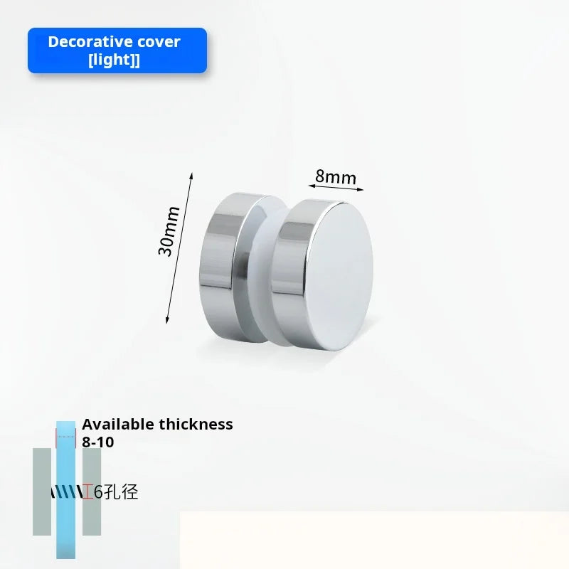 Glass Door Handle Bathroom Door Shower Door Handle Sliding Door Display Cabinet Wine Cabinet Barn Door Single Hole Round Knob