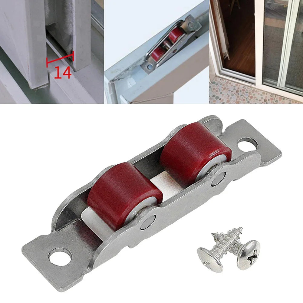 Door Hardware Door Sliding Roller Home Garden Runner Wheel Slot Wheels 1Pc Pulley Sliding Door Roller New Style