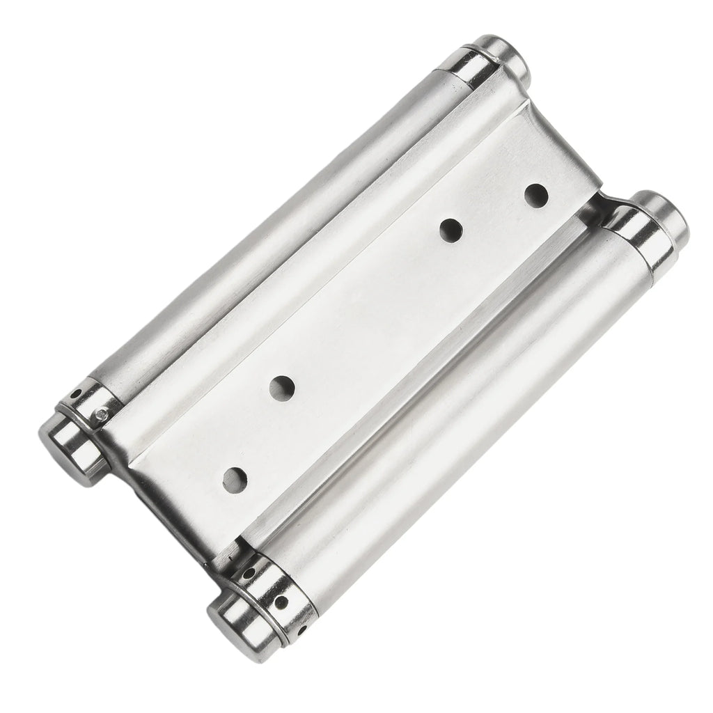 Double Spring Hinge Two-Way Free Door Hinge Stainless Steel  Automatic Door Closing Garage Door Hinges Fence Dedicated Hardware