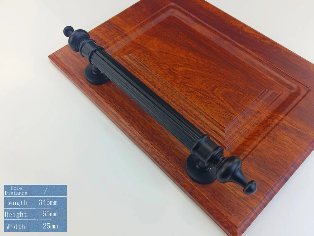 255mm/290mm/345mm Furniture Wooden Door Handle For Bathroom Bedroom Restaurant Sliding Door Handle Wardrobe Gate Pulls Handles