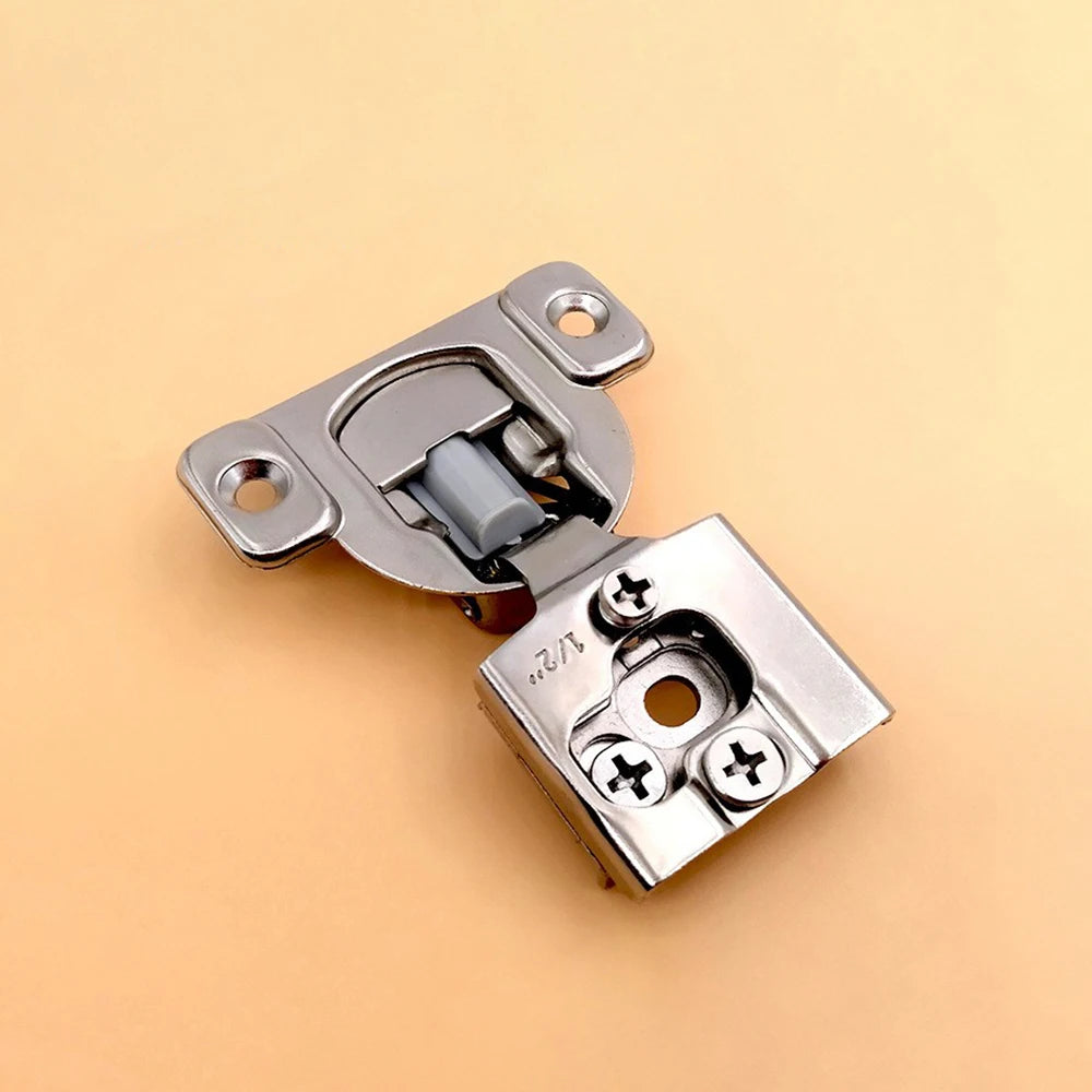 2Pcs Soft Closing Cabinet Hinge Overlay Self Slow Close Door Hinges for Kitchen Cabinets Face Frame Concealed Hinges Door Damper