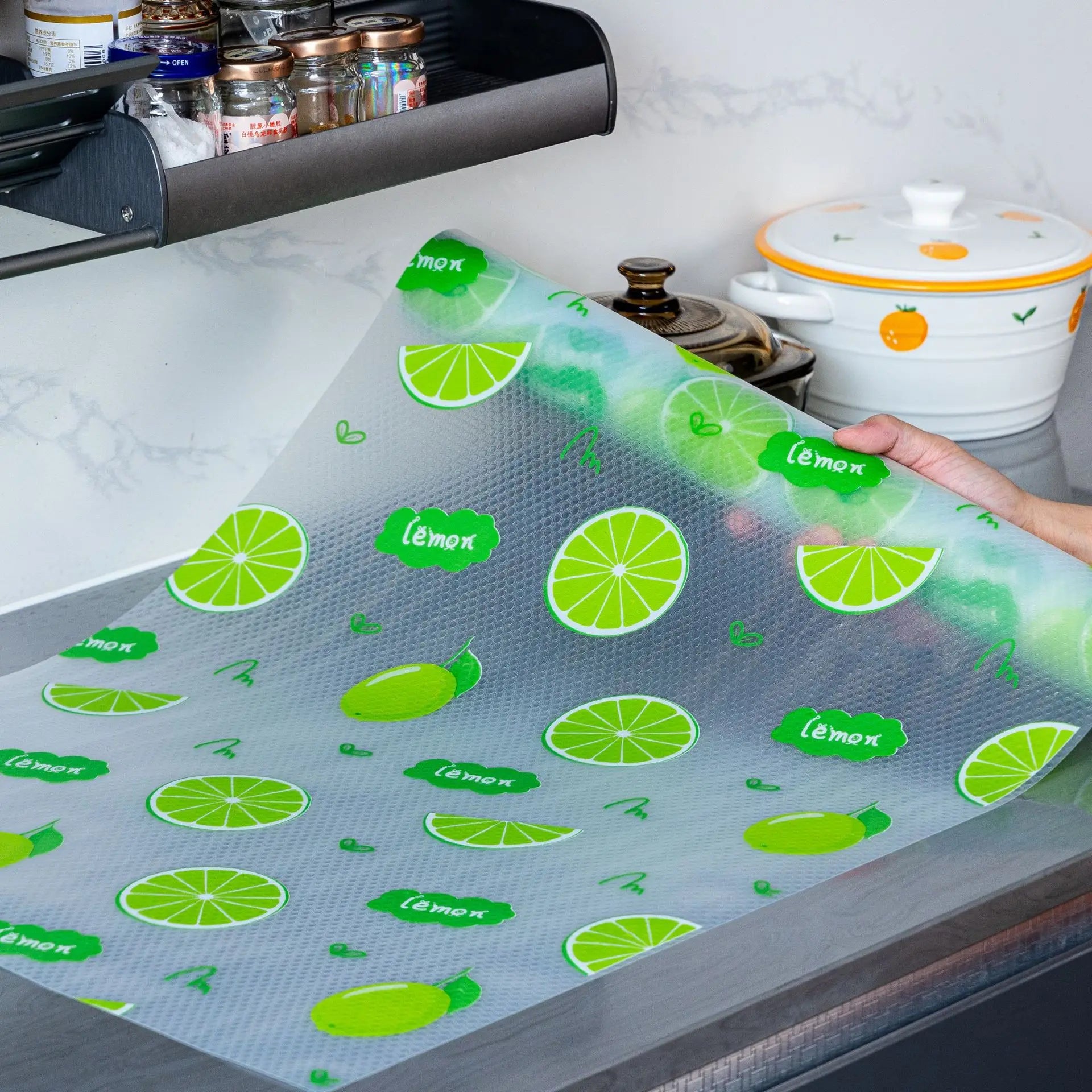 5pcs EVA Foam Cabinet Drawer Liners Non-Slip Mats, Waterproof Oil-Proof Shelf Liner for Kitchen Cabinets/Drawers/Shoe Racks