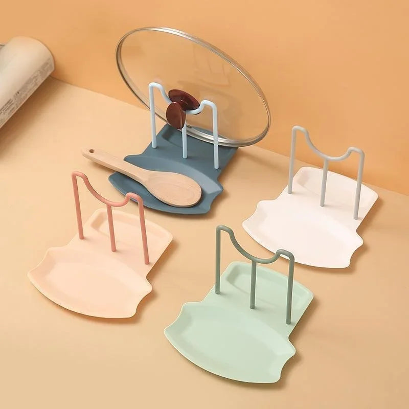 Spatula Rack Cabinet Organization Spoon Stand Storage Shelf Racks Pot Lid Holder Kitchen Gadget   посуда для кухни
