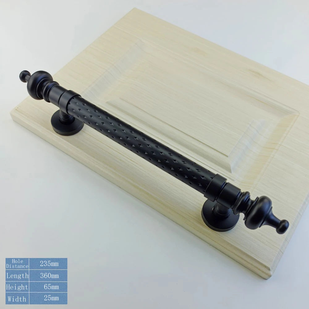 255mm/290mm/345mm Furniture Wooden Door Handle For Bathroom Bedroom Restaurant Sliding Door Handle Wardrobe Gate Pulls Handles