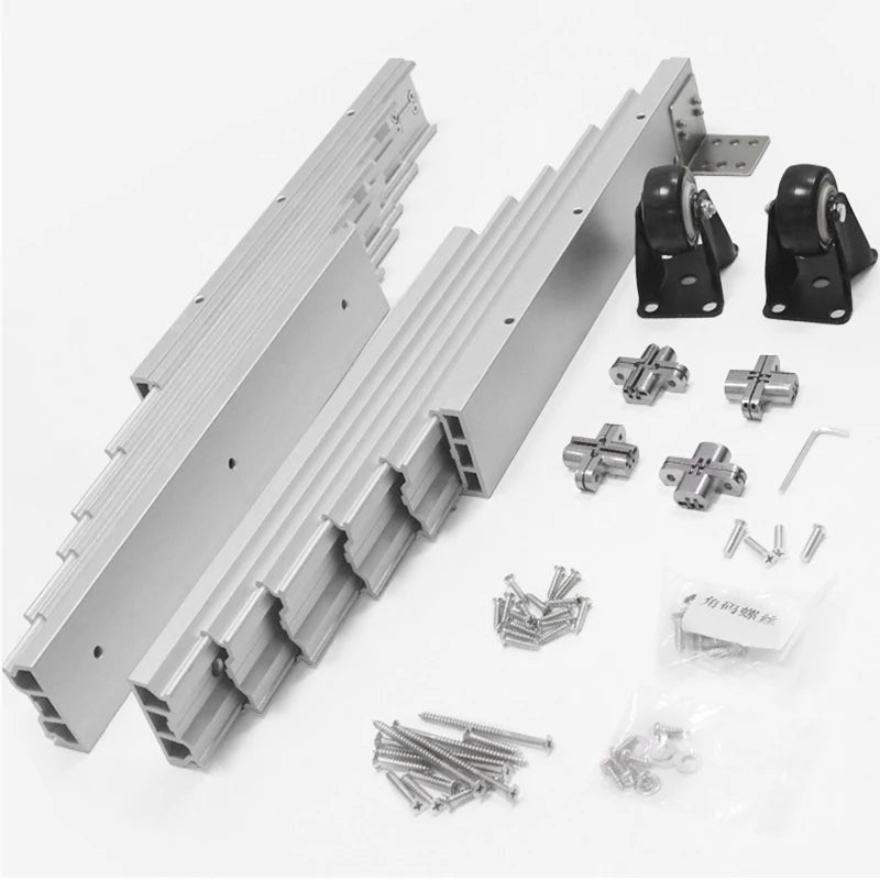 Hidden Drawer-type Dining Table Slide Rails Can Be Pulled Flat And Pushed To Link Lifting Table Rail Hardware