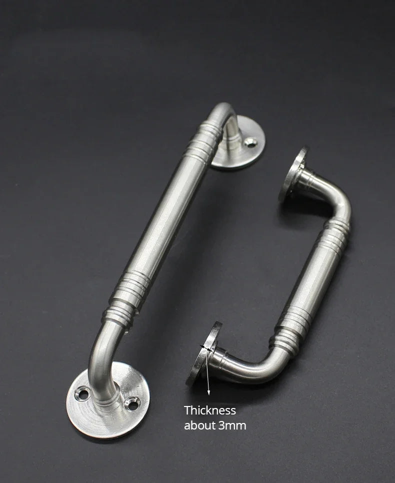 Stainless Steel Door Handles for Interior Doors Bedroom Kitchen Door Pulls Fire-proof Door Handle Cabinet Handle Hardware
