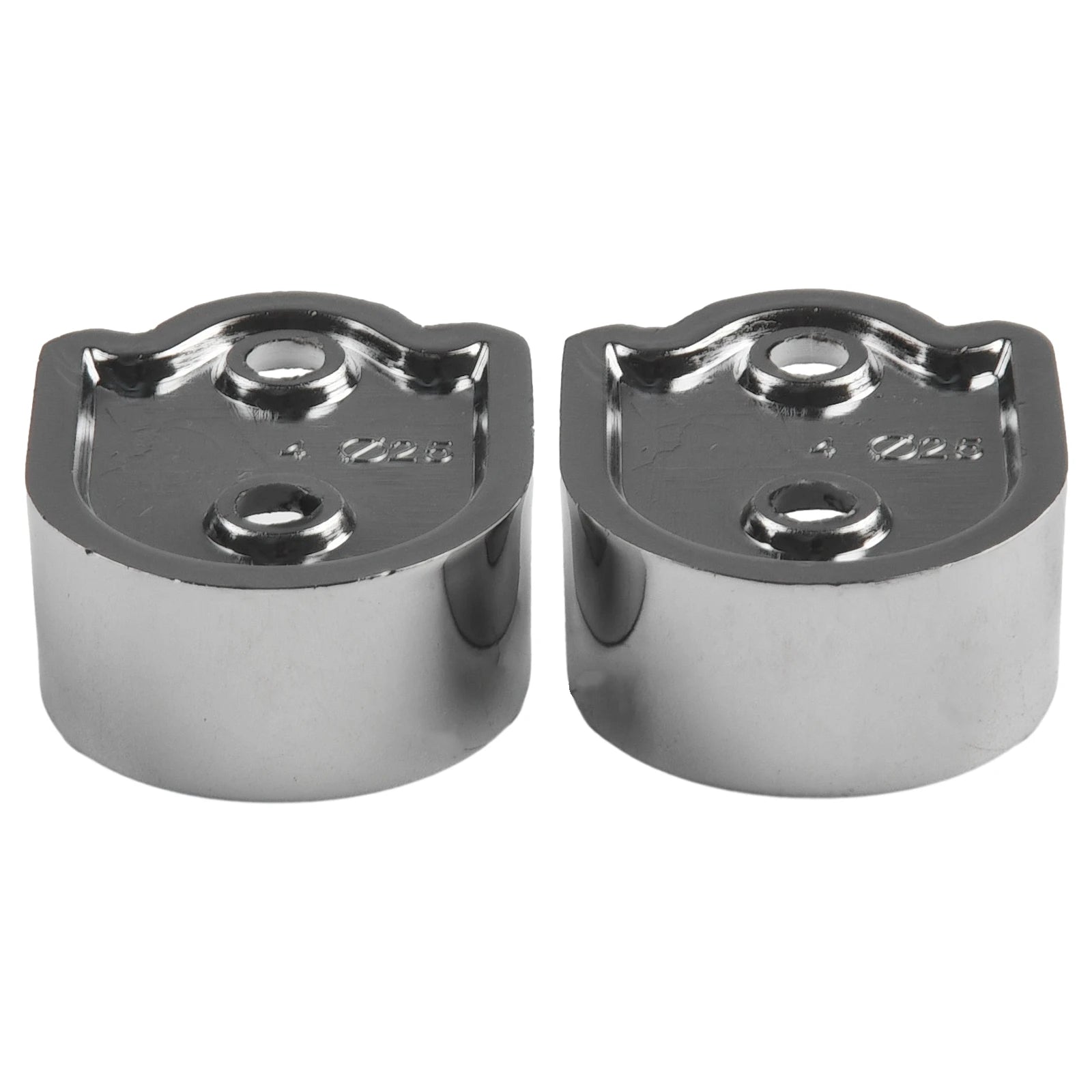 Wardrobe Rail Hanger Rod Socket Support Tube Round End Bracket Holder Heavy Duty U Shaped Rod Socket Home Hardware Accessories