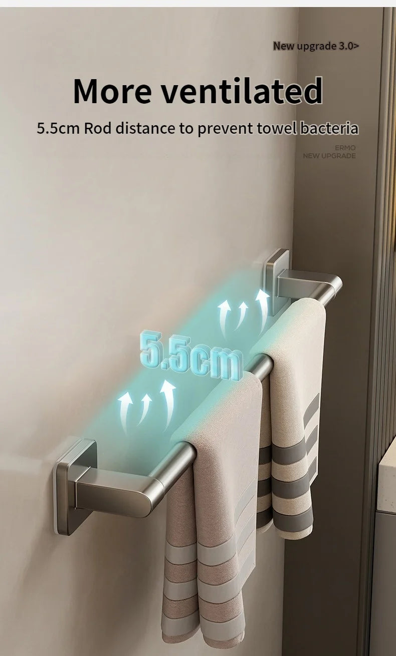 No Need To Drill Walls For Installation Bathroom Towel Bar/Hook/Towel Rack/Kitchen Rag Rack Bathroom Accessories
