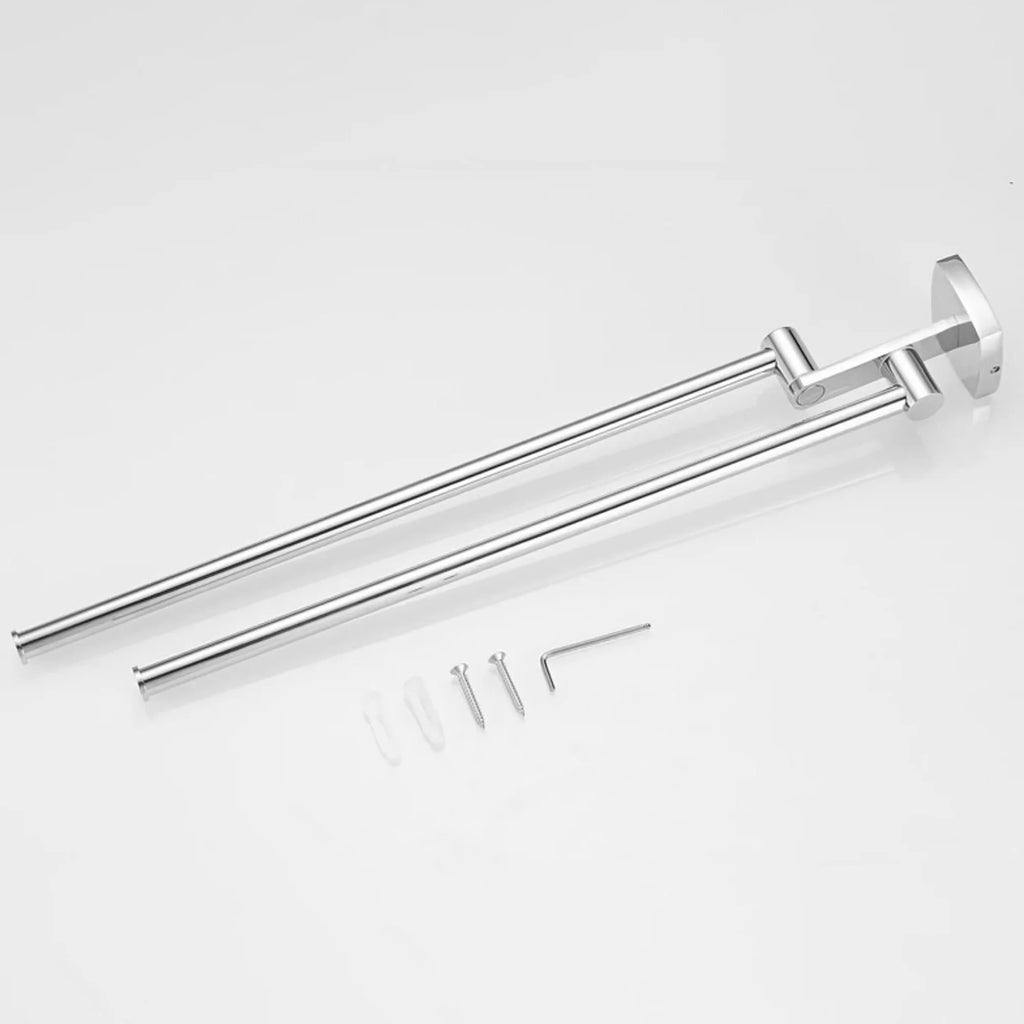 Bathroom towel bar, folding towel rack