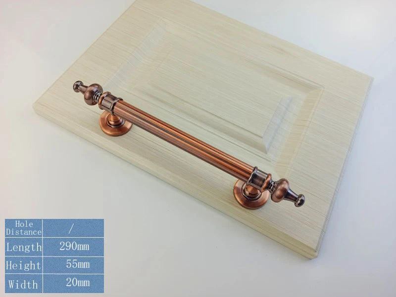 255mm/290mm/345mm Furniture Wooden Door Handle For Bathroom Bedroom Restaurant Sliding Door Handle Wardrobe Gate Pulls Handles