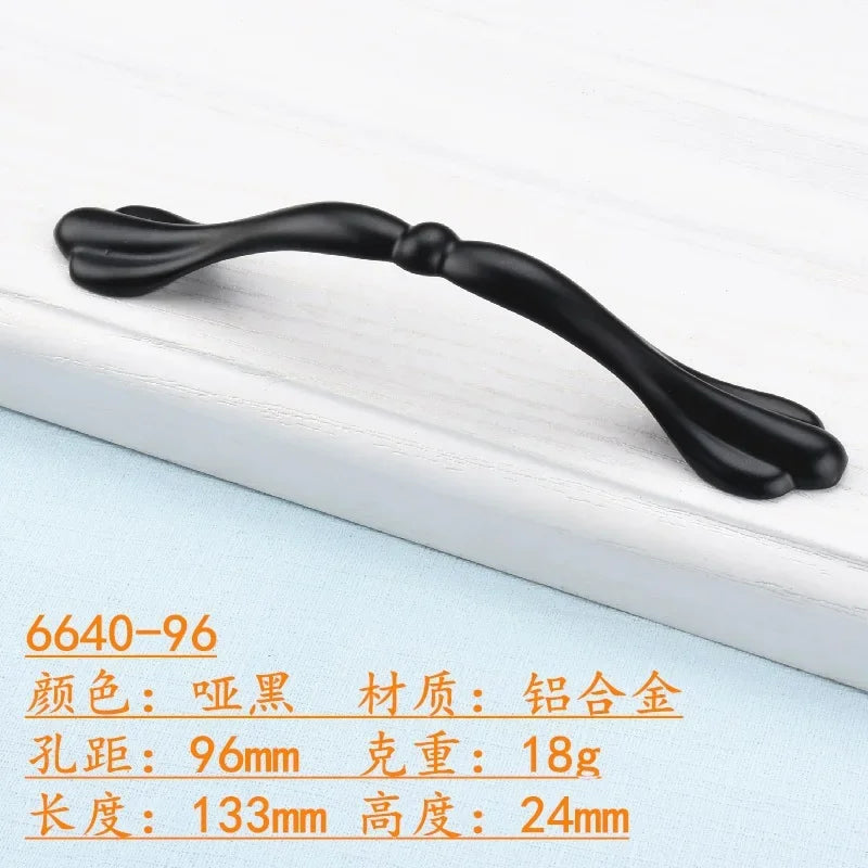 Black Handles for Furniture Cabinet Knobs and Handles Kitchen Handle Drawer Knobs Cabinet Pulls Cupboard Handles Knobs