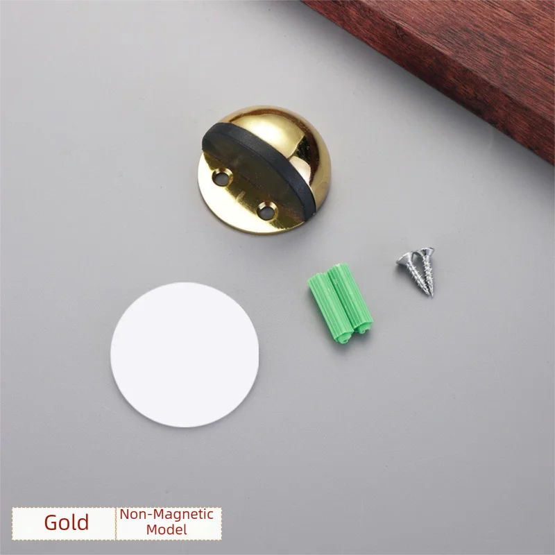 New No-Drill Magnetic Door Stopper - Silicone Anti-Collision Buffer for Glass & Bedroom Doors, Windproof Floor Mount