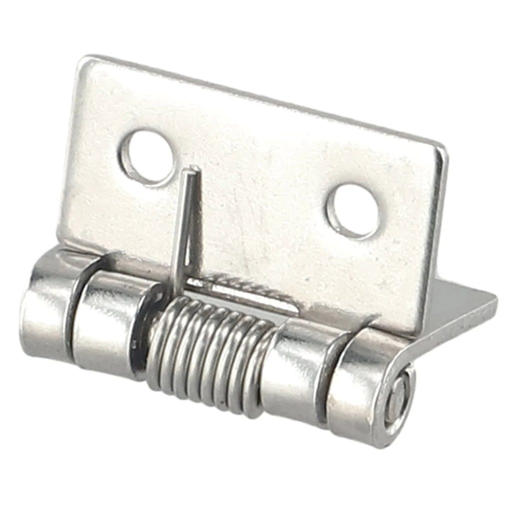 2pcs 1/1.5/2/3Inch Silver Spring Door Hinge Stainless Steel Self Closing Design Windows Cabinets Boxes Household Hardware