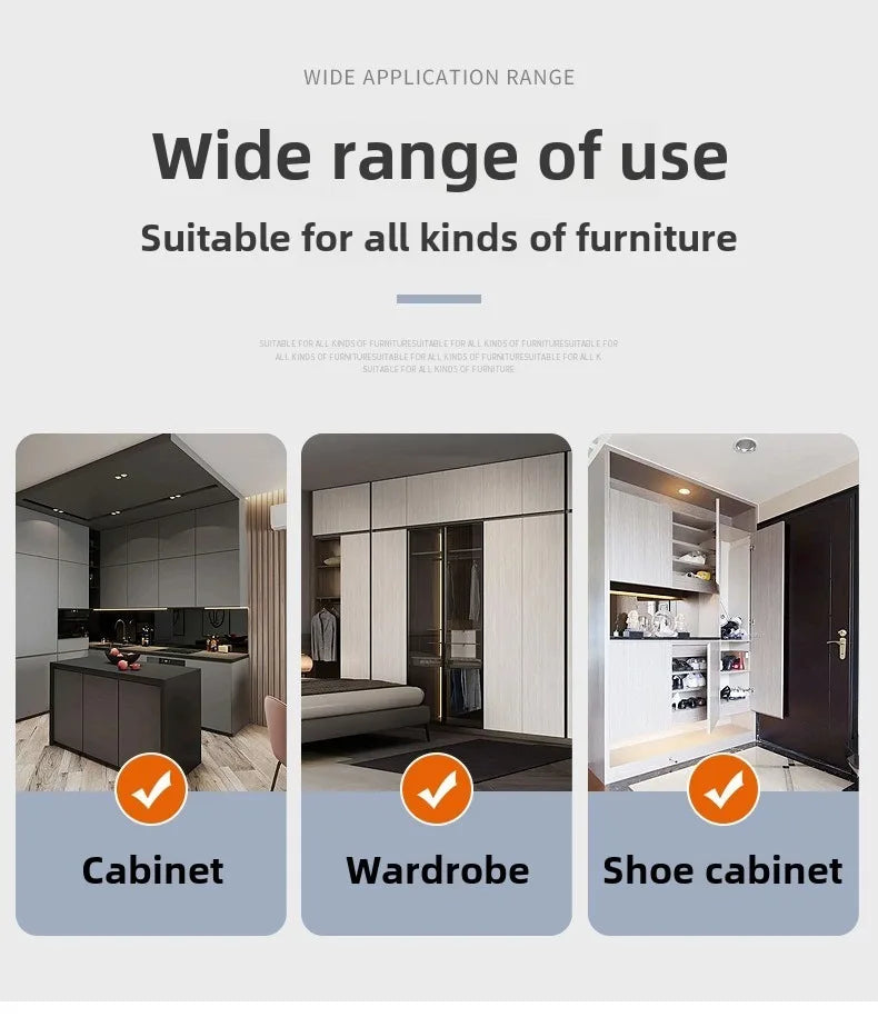 NORMAL Cabinet Hinge 90/150/170 Degree No-Drilling Hole Cupboard Door Hydraulic Hinges Soft Close With Screws Furniture Hardware