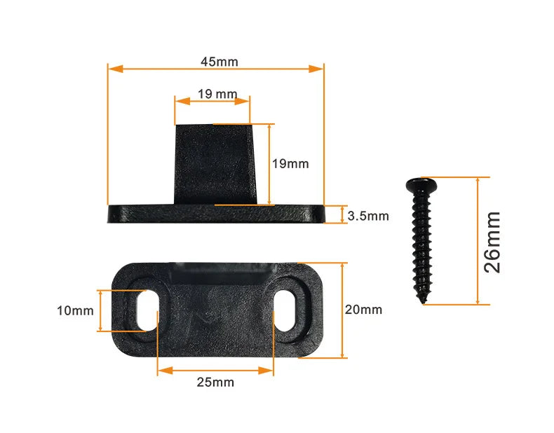 2PCS Barn Door Sliding Door Slides Rails Floor Guide Stay Roller For Sliding Barn Door Bottom Swing Stopper Hardware Accessories