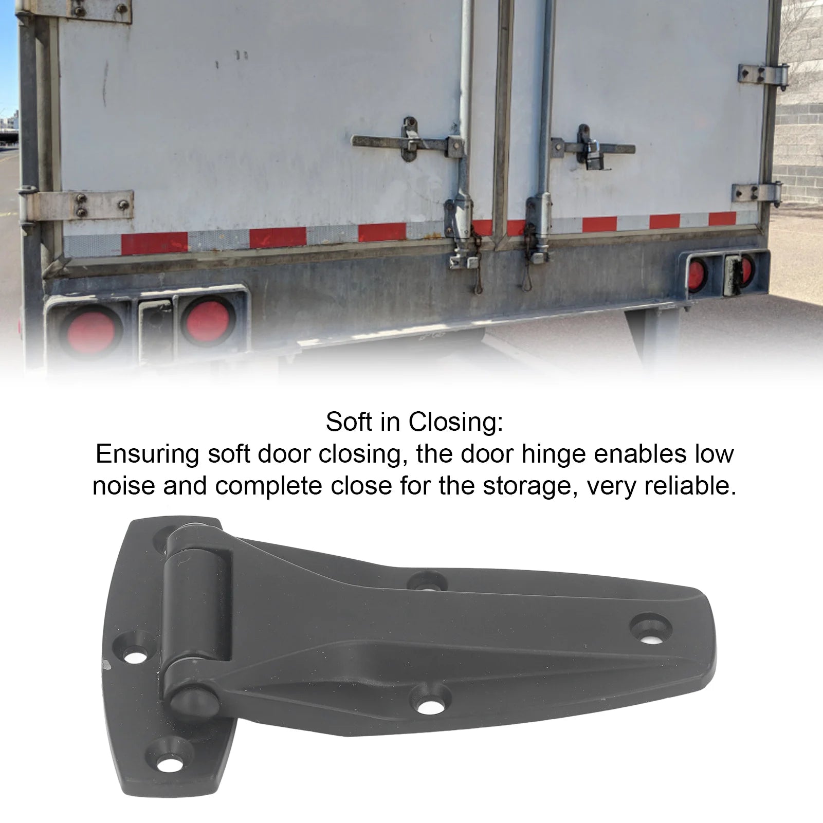 1Pc Door Cabinet T Hinge Soft Close Tee Hinge Zinc Alloy T Strap Hinge Replacement for Toolbox Car Door