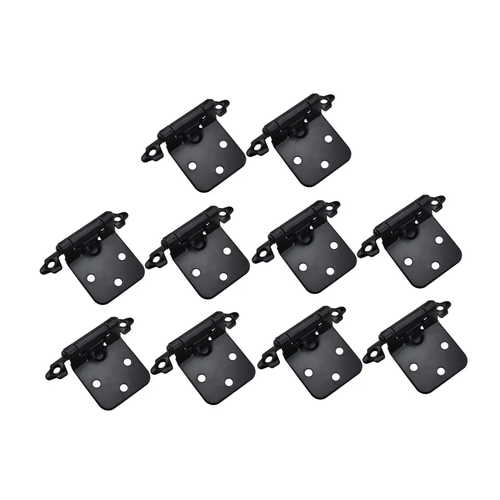 10Pcs Closing Hinges Cupboard Hinges Furniture Hardware Accessories Spring Hinges Easy to Install Cabinet Door Hinges