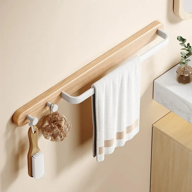 Bathroom Towel Holder  Wall Mounted Towel Rack Shower Room Holder Towel Bar Hanger Toilet shelf Bathroom Accessories