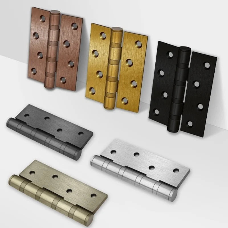 Door Hinges Stainless Steel Ball Bearing Hinge Door Hinges For Interior and Exterior Doors Square Corner Heavy Duty Wood Doors