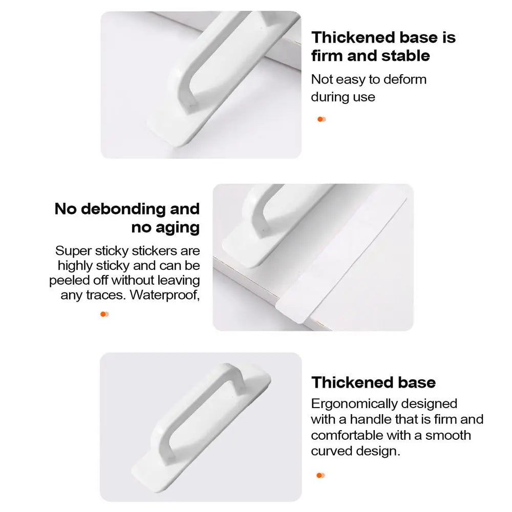 Household Self-adhesive Handles for Non-punched Door Handles Multi-purpose Handle Simple and Modern Small Handles Cabinet Pulls