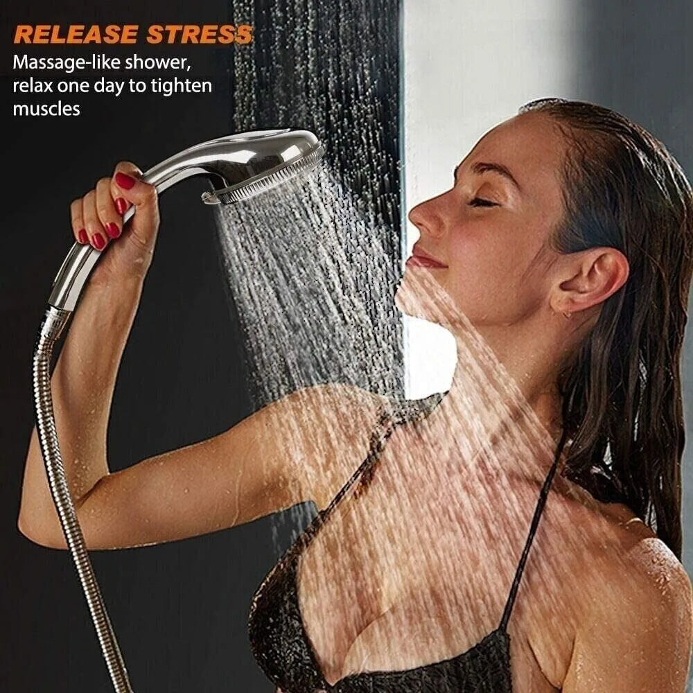 Adjustable Shower Head Easy to Use Stainless steel Multifunction Bathroom Fixture 7 Modes Bathroom Accessories Home