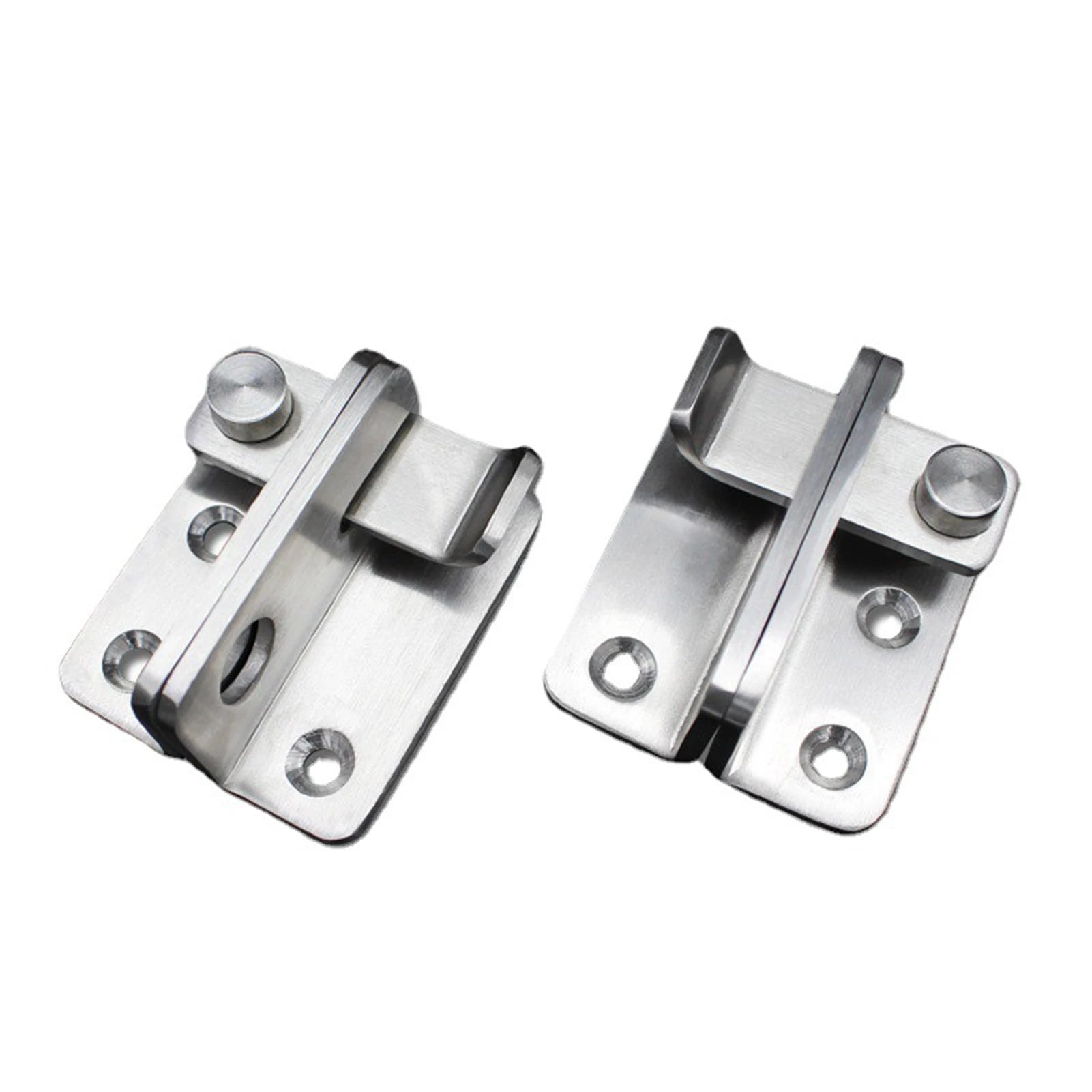 Door Bolts Buckles with Screw Stainless Steel Latch Hasp Door Locks Security Door Locks for Bedroom Drawer Window