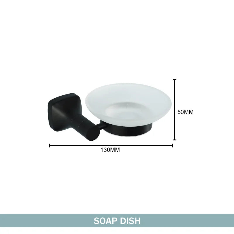 Matte Black Bathroom Accessories Set Wall Mount Stainless Steel Clothes Hook Toilet Paper Holder Towel Bar Hardware Pendant