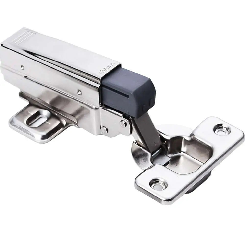 Stainless Steel Cabinet Door Hinges Adjustable Damper Buffer Soft Close Quiet Wardrobe Door Concealed Hinges Furniture Hardware