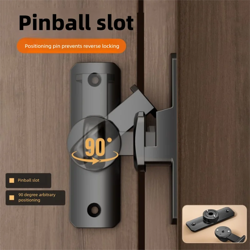 Door Hasp Latch 90/180 Degree Hasp Latches Sliding Door Chain Locks Security Hardware For Window Cabinet Hotel Home