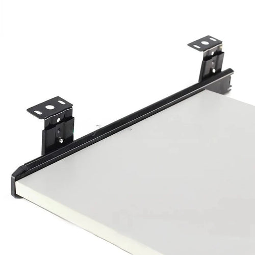 2pcs Computer Desk Drawer Slides Rail Track Hoisting Keyboard Tray Slide Rail Pull Steel Ball Furniture Hardware Accessories