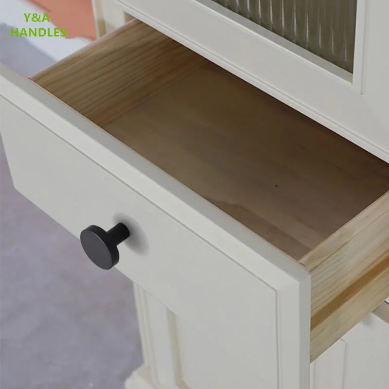 Handles Drawer Cabinet Furniture Kitchen Handles for Cabinet Knob Door Drawer Furniture Kitchen Knob Round Classic Golden Black
