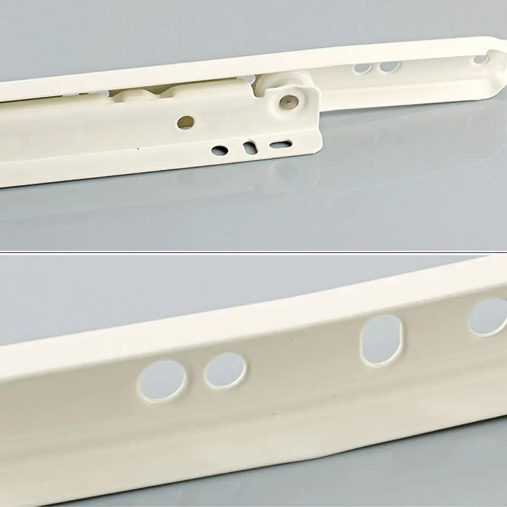 1Pair Chute Cabinets Keyboard Roller Pulley Furniture Slides Mute Two Section Drawer Track Slides Cabinet Rails