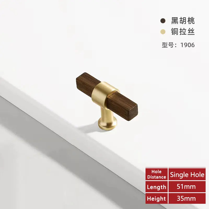 Wooden Cabinet Handles for Furniture Drawer Knobs Kitchen Cupboard Handles Wardrobe Door Knob and Handle Furniture Hardware