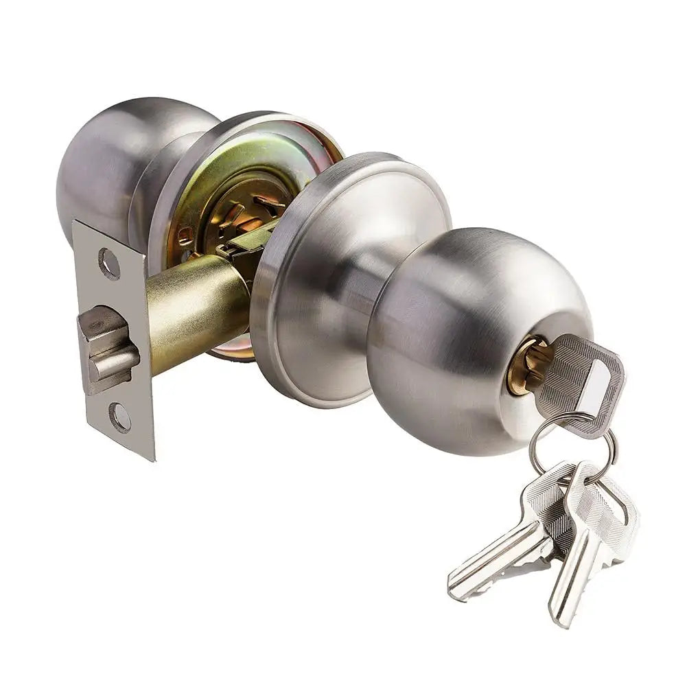 Universal Door Handle Knobs Bathroom Entrance Locks Accessories Bedroom Living Room Lock With Keys Door Lock