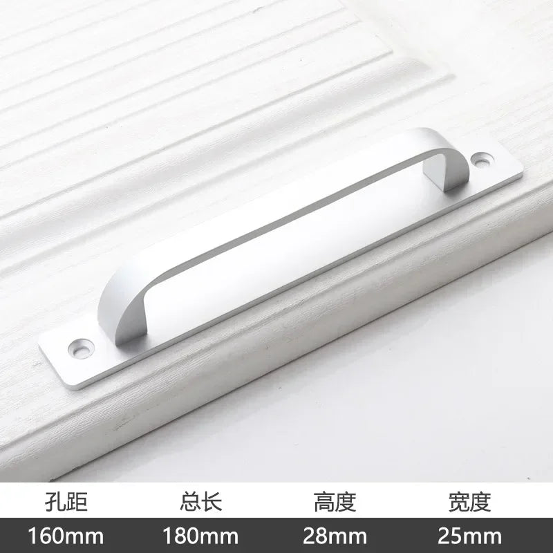 Door/Window Handle Balcony Wooden Sliding Door Handle Golden Aluminum Alloy Warehouse Door Black Kitchen Handle