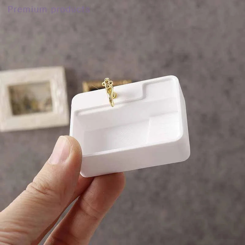 1/12 Model Dollhouse Bathroom Furniture Decoration Dolls House Dollhouse Bathroom Wash Basins Sinks Home Accessories