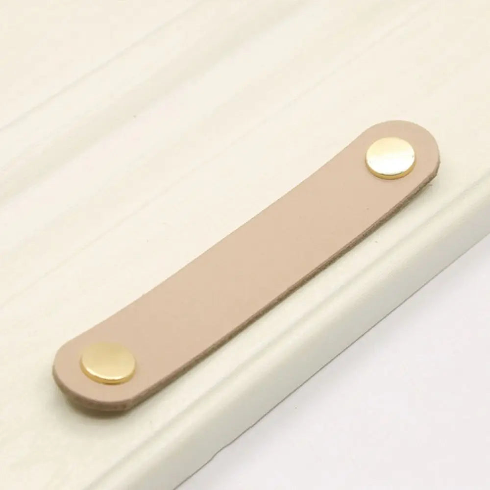 Furniture Modern Style Soft Kitchen Wardrobe Cabinet Environmentally Door Pulls Drawer Handle Leather Handle Furniture Knobs