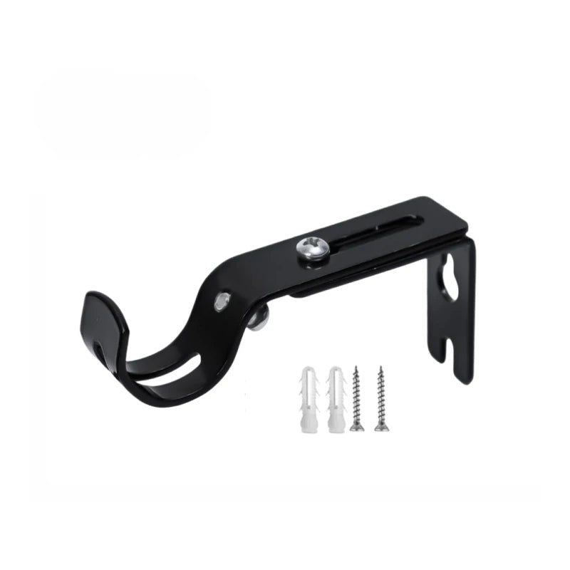 2/4Pcs Adjustable Extendable Durable Window Curtain Rod Holder With Screws Wall Bracket Hanging Hooks Furniture Hardware Tools