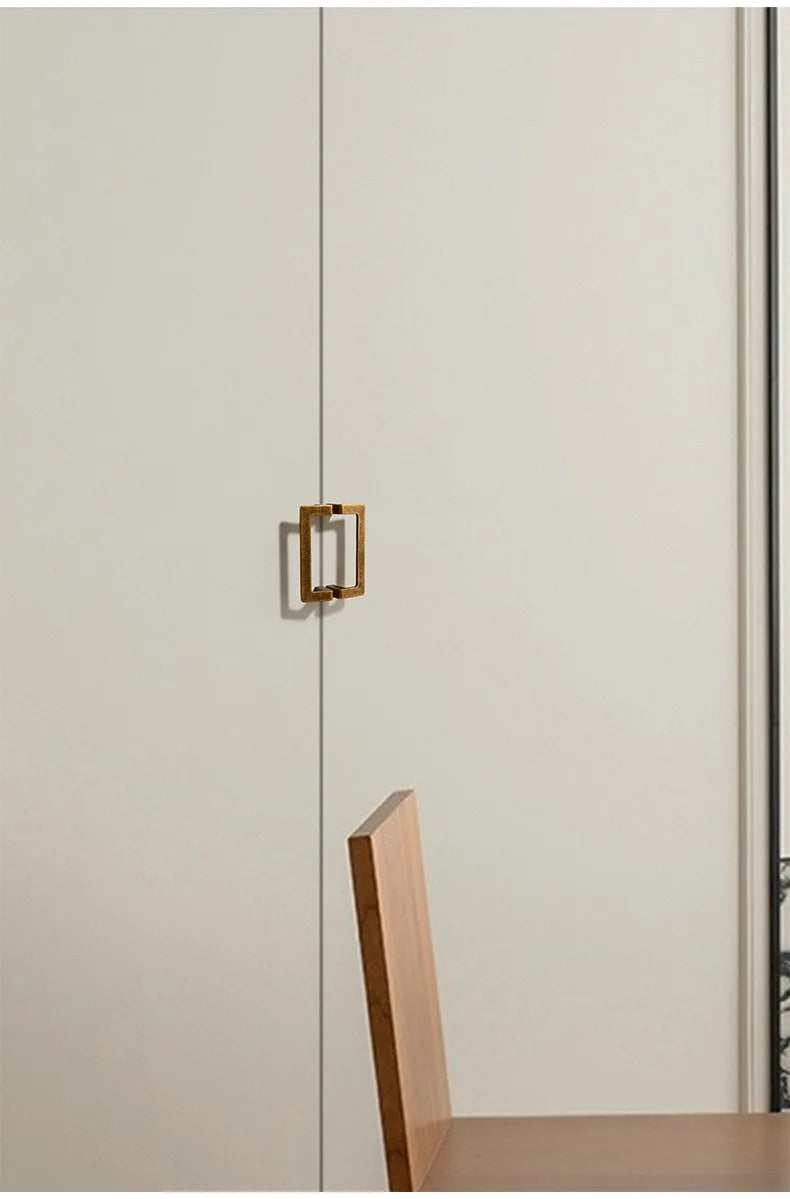 Modern minimalist cabinet doors, square pair handles, Nordic wine cabinets, shoe cabinets, wardrobe doors, antique handles, draw