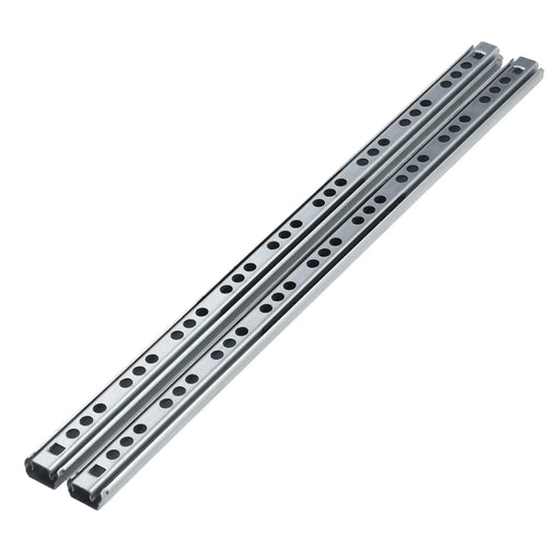2PCS Kitchen Cupboard Drawer Slides Furniture Guide Rail Full Extension Parts Width 17mm Color As Pictures Show