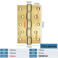 A Pair Of Stainless Steel Door Butt Hinges Furniture Hardware Decorative Accessories 4/5 Inch High-Quality Folding Hinges