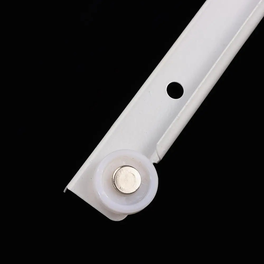 1Pair Chute Cabinets Keyboard Roller Pulley Furniture Slides Mute Two Section Drawer Track Slides Cabinet Rails