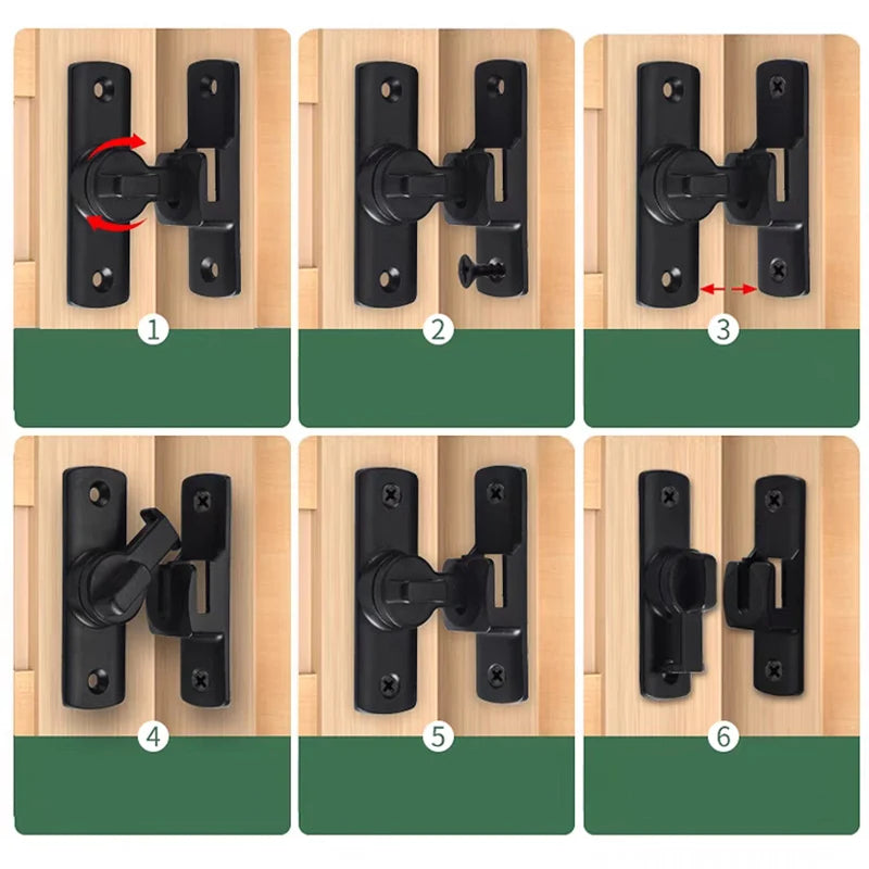 90 Degree Window Drawers Cabinet Locks Stainless Steel Hook Latch Barn Door Latch Bolt Hooks Sliding Gate Buckles Hardware