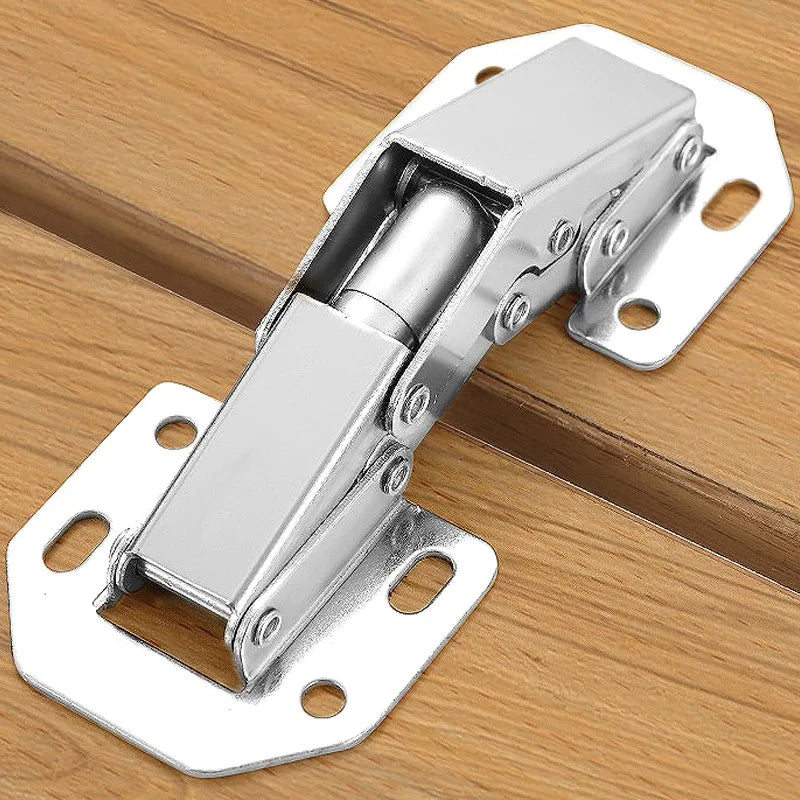 16-2Pcs Cabinet Hinges Adjustable Mounting Plates for Framed or Frameless Doors Soft Close  90 Degree Hinge Furniture Hardware